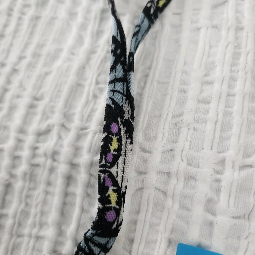 Vera Bradley ReActive Lanyard Plaza Medallion Blue Black Recycled 26692-X76 NWT